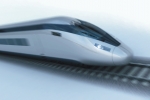 A graphic depicting the exterior design of the HS2 train.